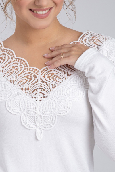 Джемпер VIZAVI 709 молочный - фото 6