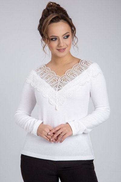 Джемпер VIZAVI 709 молочный - фото 5