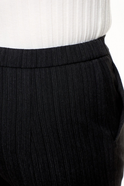 Брюки зауженные с резинкой и вертикальной полоской для делового стиля Abbi 2013 черный - фото 16