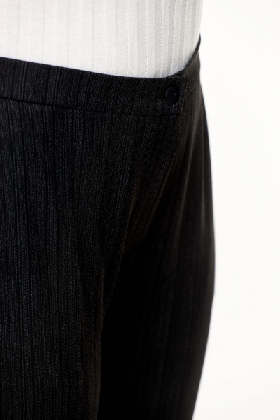 Брюки зауженные с резинкой и вертикальной полоской для делового стиля Abbi 2013 черный - фото 13