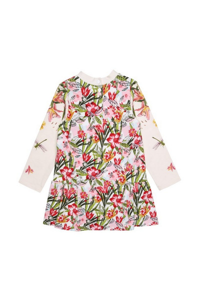 Круглогодичное платье из трикотажа и хлопка с цифровым принтом Bell Bimbo 180347 набивной - фото 2