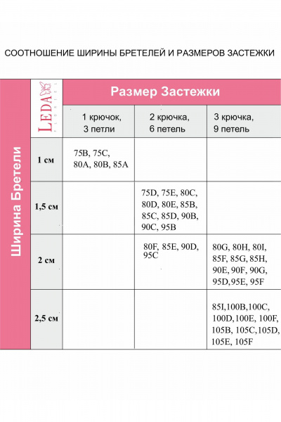 Бюстгальтер с мягкой чашкой и увеличенной шириной бретелей Леди Леда 403-291 - фото 5