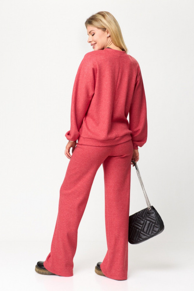 Брюки, джемпер T&N 7485 красный_пыльный - фото 3