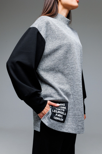 День и вечер брюки и джемпер из трикотажа свободного кроя Ларс Стиль 851 - фото 4