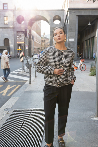 Брюки, бомбер EZER 2036 молочно-черный - фото 9