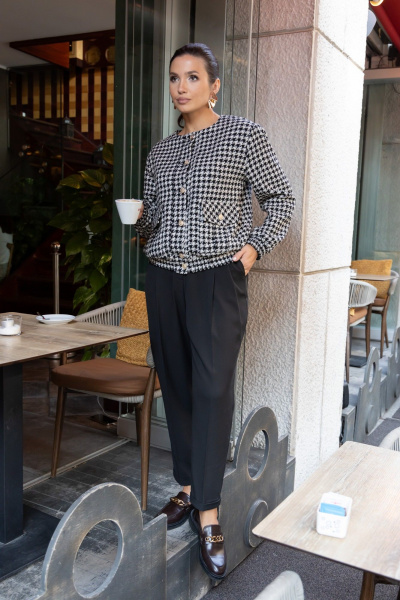 Брюки, бомбер EZER 2036 молочно-черный - фото 7