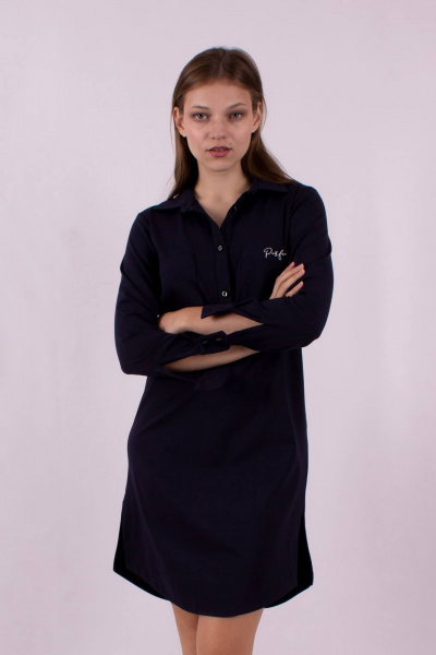 Платье с разрезами по бокам и принтами из вискозы и трикотажа Mita ЖМ1187 - фото 3