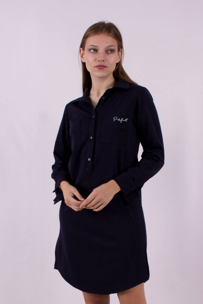 Платье с разрезами по бокам и принтами из вискозы и трикотажа Mita ЖМ1187 - фото 1