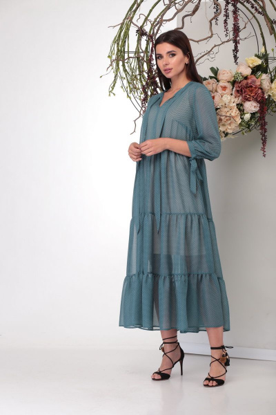 Платье Michel chic 995 изумруд - фото 3