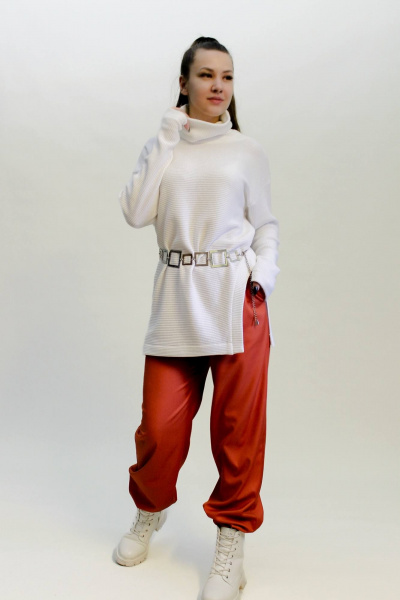 Джемпер Arisha 386 белый - фото 5