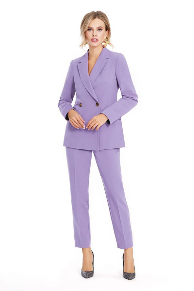 Брюки, жакет PiRS 906 лаванда - фото 1