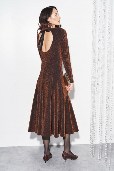 Демисезонное платье из трикотажа с вытачками и универсальным стилем BURVIN 7236-81 - фото 2