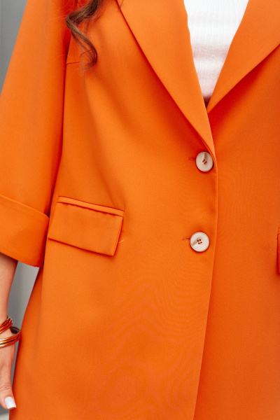 Брюки, жакет Vittoria Queen 22163 оранж - фото 9