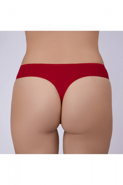Трусы-стринги из хлопкового трикотажа Verally 126-7 красный - фото 2
