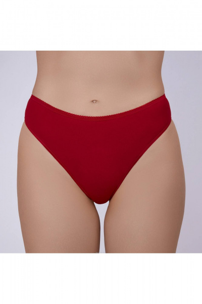 Трусы-стринги из хлопкового трикотажа Verally 126-7 красный - фото 1