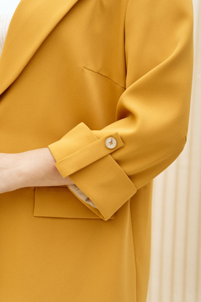 Брюки, жакет Vittoria Queen 22163/1 горчица - фото 7