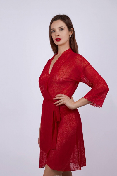 Пеньюар Verally 371-1 красный - фото 3