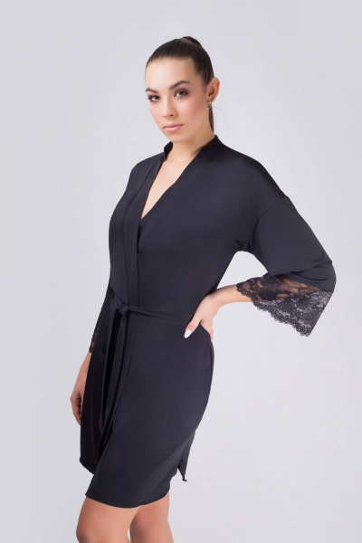 Пеньюар Verally 372-1 черный - фото 3