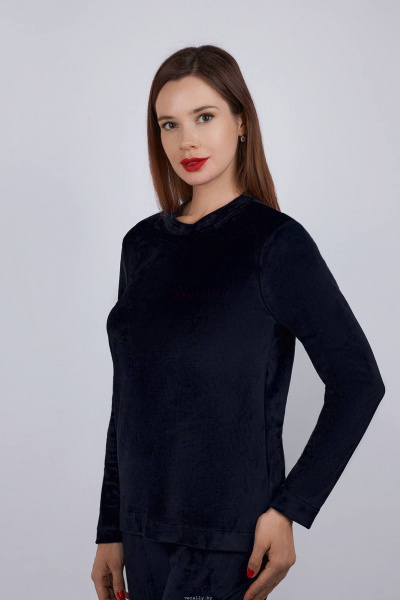 Джемпер Verally 490-1 темно-синий - фото 3