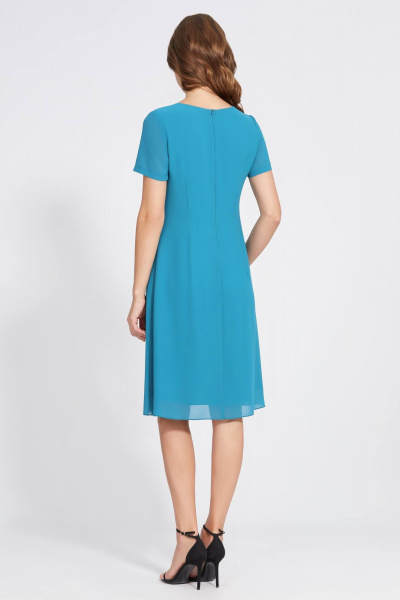 Накидка, платье Bazalini 4843 морская_волна - фото 4