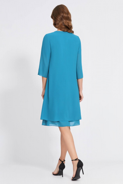 Накидка, платье Bazalini 4843 морская_волна - фото 2