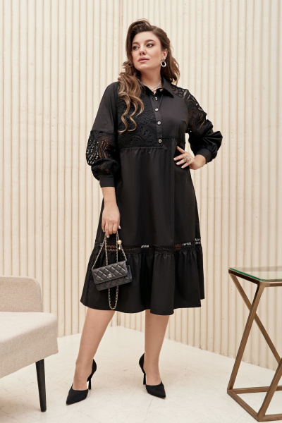 Платье Vittoria Queen 22153 черный - фото 1