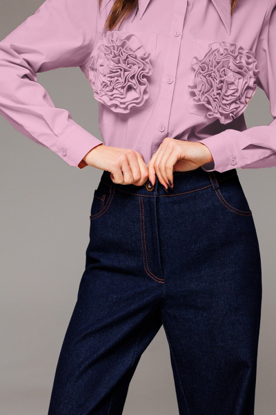 Брюки Butеr 2750 темно-синий - фото 5