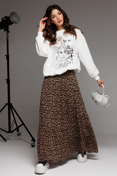 Юбка Butеr 2751 леопард - фото 4