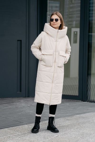 Пальто FEVRALI М02-2023 молочный - фото 1