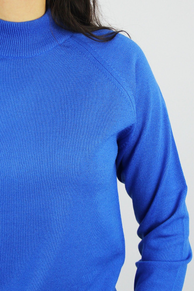 Свитер в стиле на каждый день из трикотажа с длинным рукавом Полесье С3316-15 5С1754-Д43 158,164 гжель - фото 3