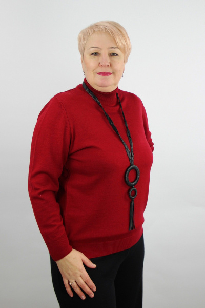 Свитель прямого силуэта из трикотажа для демисезона Полесье С3731-23 3С8783-Д43 158,164 гермес - фото 1