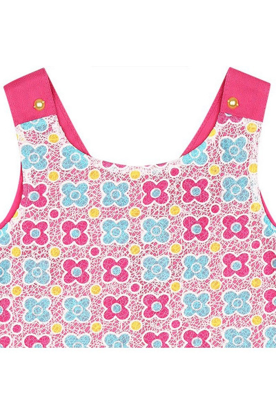 Платье сарафан трапециевидное из кружевного полотна Bell Bimbo 180004 фуксия - фото 3