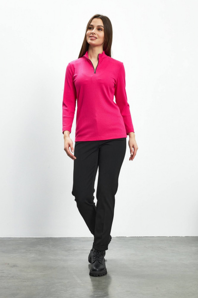 Джемпер трикотажный на каждый день в розовом цвете Femme & Devur 30637 1.13F(170) - фото 2