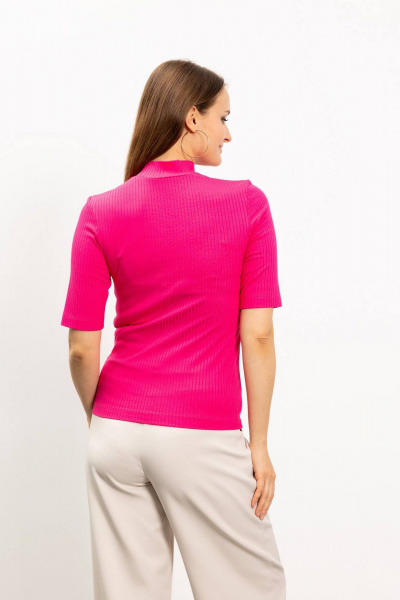 Джемпер женский прямой в летнем розовом цвете Femme & Devur 30782 1.13F(170) - фото 4