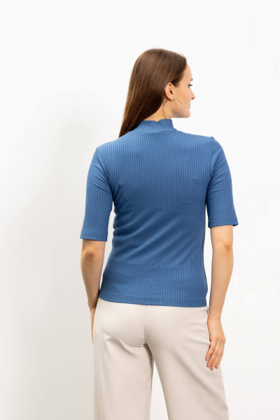 Джемпер из трикотажа голубого цвета на каждый день Femme & Devur 30782 1.42F(170) - фото 4