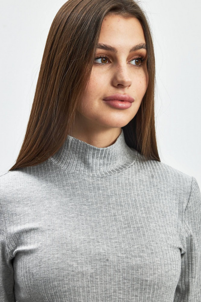 Джемпер из трикотажа серого цвета на каждый день Femme & Devur 30819 1.47F(170) - фото 3