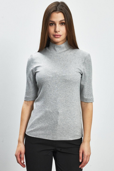 Джемпер из трикотажа серого цвета на каждый день Femme & Devur 30819 1.47F(170) - фото 1