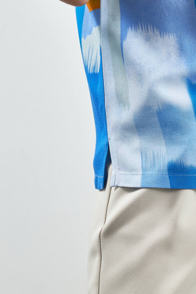 Стильная летняя блуза с принтом полуприлегающего кроя Femme & Devur 70304 2.73F(170) - фото 4