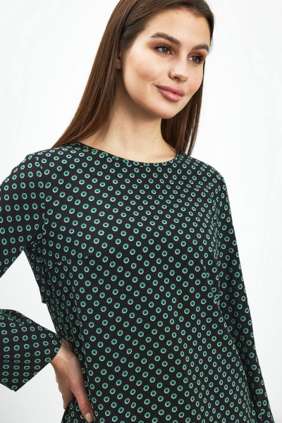Блуза из вискозы с принтом и фигурным низом Femme & Devur 70648 2.33F(170) - фото 3