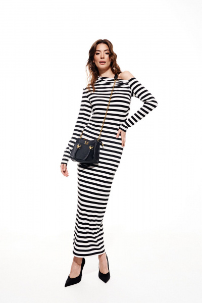 Платье ELLETTO 1987 черно-белый - фото 13