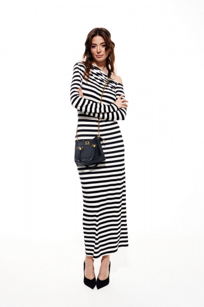 Платье ELLETTO 1987 черно-белый - фото 10