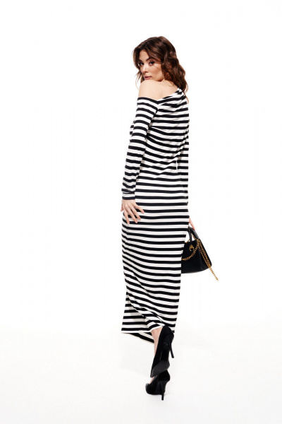 Платье ELLETTO 1987 черно-белый - фото 4