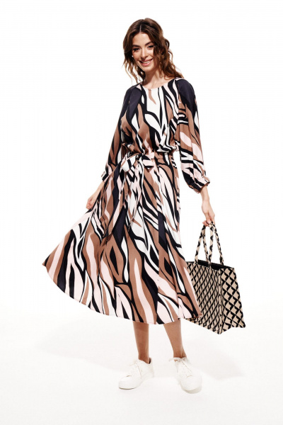 Платье ELLETTO 1989 мультиколор - фото 2