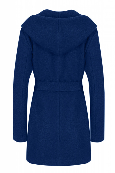 Пальто демисезонное на каждый день из шерсти Elema 1-271-164 василёк - фото 3