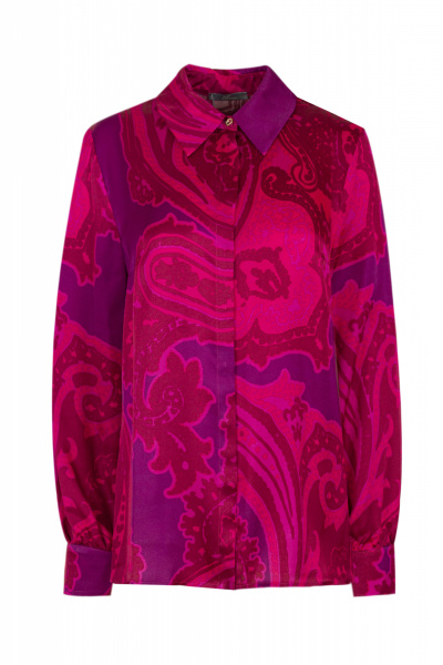 Блуза из текстиля на каждый день Elema 2К-13107-1-170 принт - фото 4