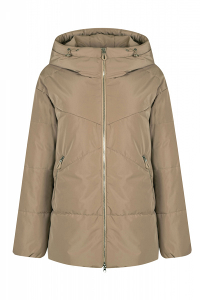 Куртка на каждый день из плащёвой ткани, бежевый, демисезон Elema 4-12380-2-170 бежевый - фото 1