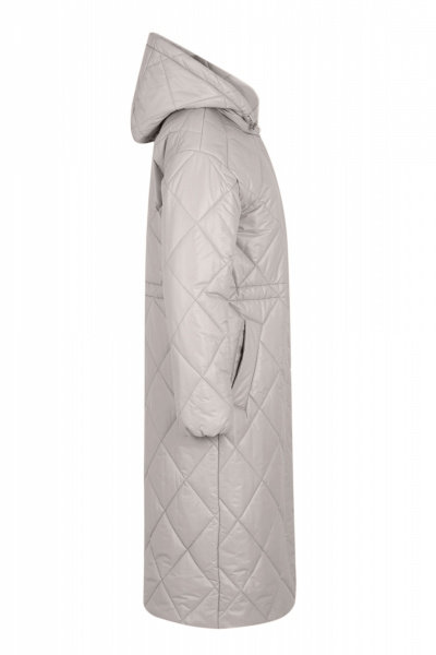 Пальто из плащёвой ткани, демисезонное, серое, повседневное Elema 5-597-170 светло-серый - фото 2