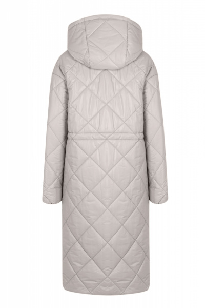 Пальто из плащёвой ткани, демисезонное, серое, повседневное Elema 5-597-170 светло-серый - фото 3