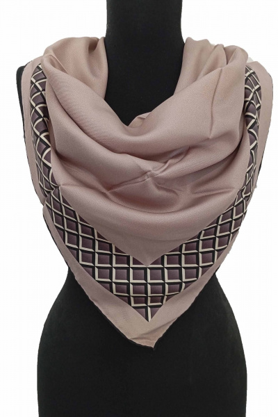 Шаль шелковая бежевый Versace 1969 90x90 см TrendCorner 3-10-11-125 783 - фото 1