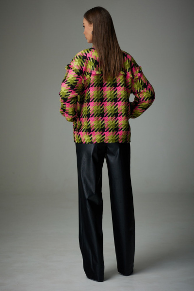 Жакет бомбер из плотной рогожки с карманами и воротником-стойкой N.O.W. 1337 - фото 3